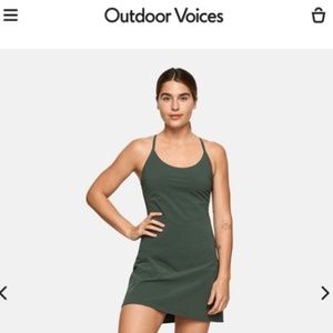 Outdoor Voices Exercise Dress - Evergreen S